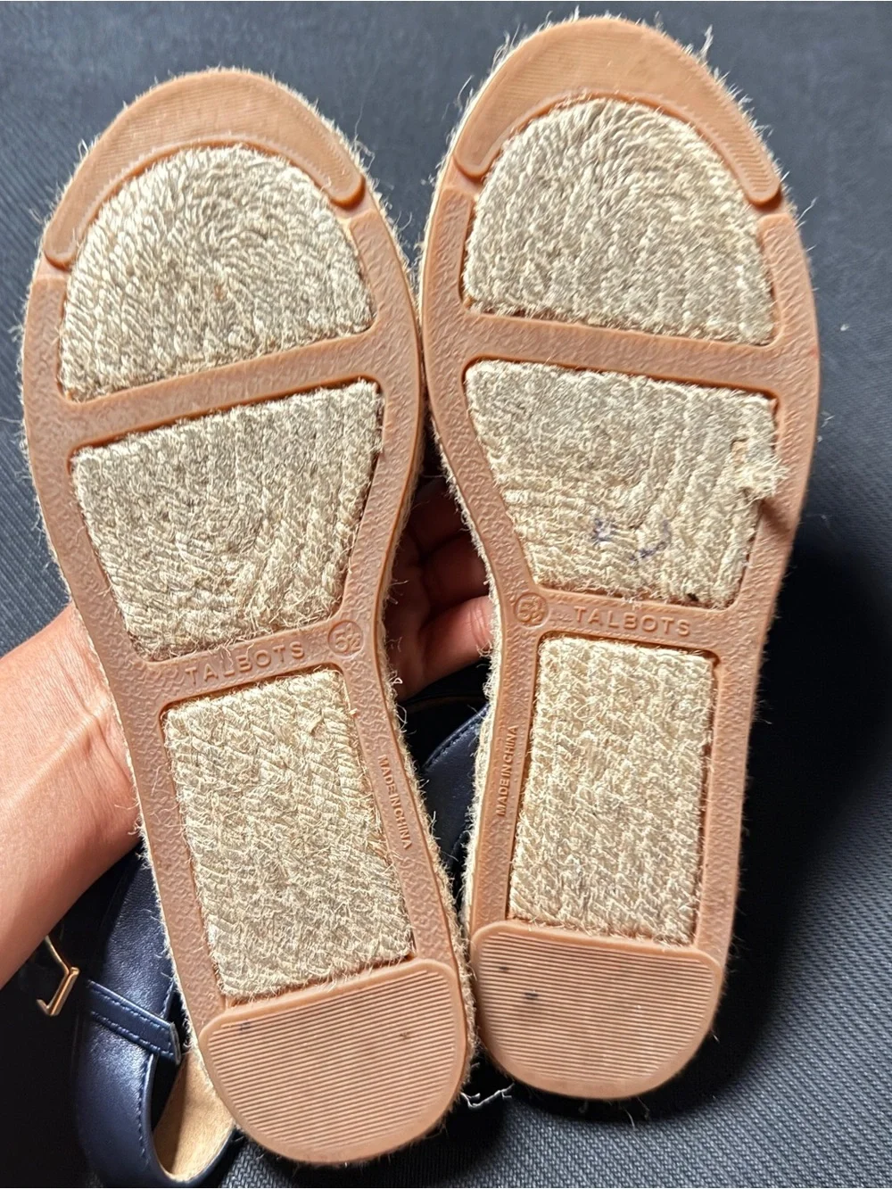 Talbots navy espadrille